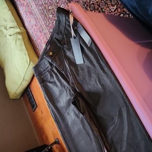 NYDJ faux leather leggings 8